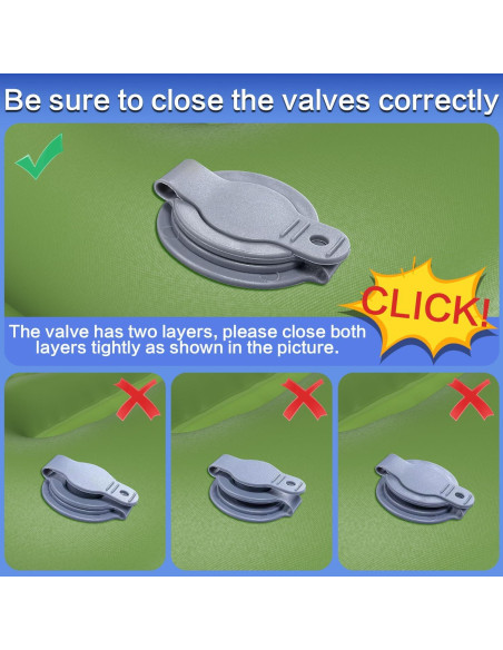 Colchón Doble Autoinflable Wusrop 200x140 cm 5 cm Grueso