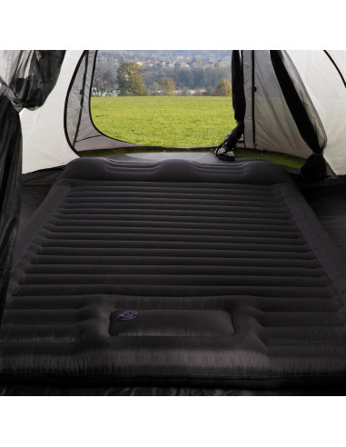 Colchón Inflable Doble TOBTOS 15 cm para Camping con Almohada