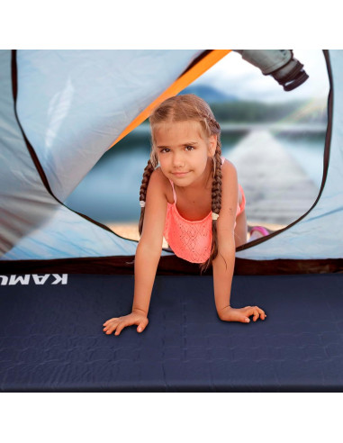 Almohadilla de Dormir Autoinflable KAMUI 5 cm Azul Camping
