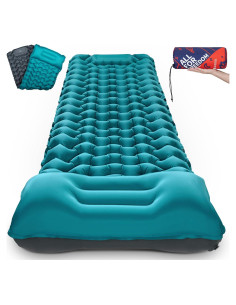 Almohadilla de Camping AKSOUL 3.9" con Almohada Integrada