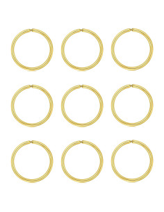 Aros Nasales Hipoalergénicos MODRSA Acero Quirúrgico 8mm 22g