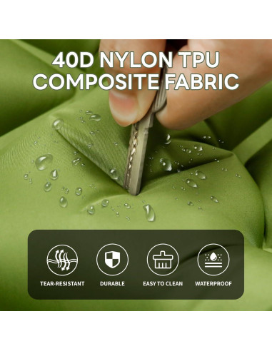 Colchón Inflable Doble Kdti 199x140 cm con Bomba Incorporada