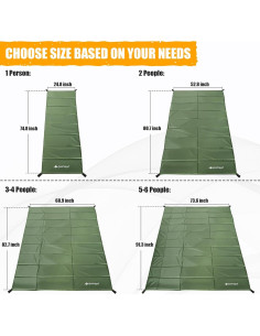 Colchoneta de Espuma AYAMAYA Plegable 189.9x63 cm Impermeable 2