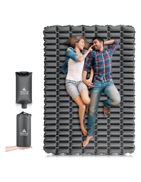 Colchón Inflable Doble Hikenture 183x127 cm 1.27 kg Impermeable