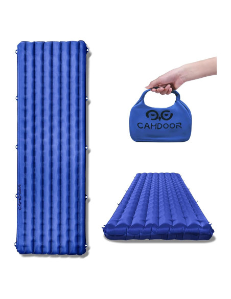 Colchoneta Inflable Aislada CAMDOOR 190x65cm 10cm Grosor