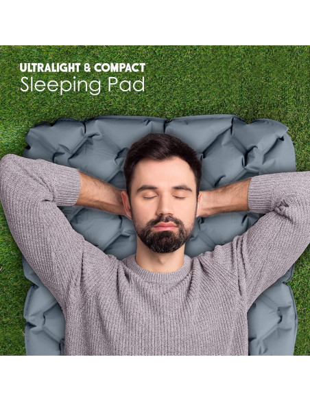 Colchoneta Inflable Ultraligera Viking Trek VKT-SP-GRY 5.08 cm