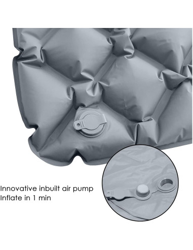 Colchoneta Inflable Ultraligera Viking Trek VKT-SP-GRY 5.08 cm