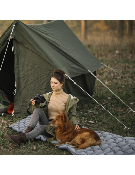 Colchoneta Inflable Ultraligera Viking Trek VKT-SP-GRY 5.08 cm