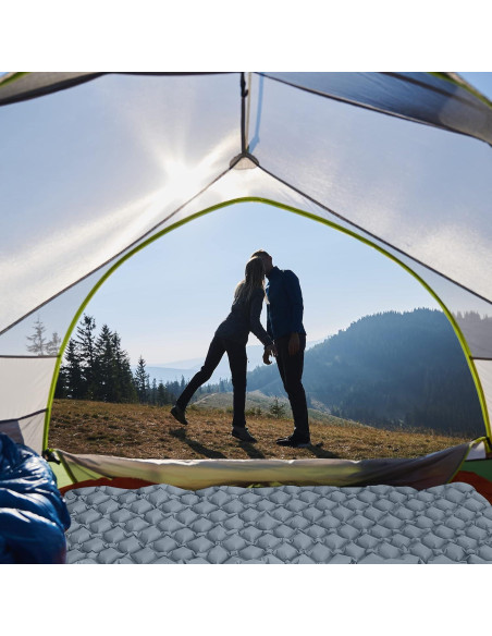 Colchoneta Inflable Ultraligera Viking Trek VKT-SP-GRY 5.08 cm