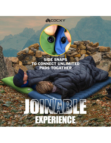 Colchoneta Autoinflable COCXY SB 197x68 cm con Almohada