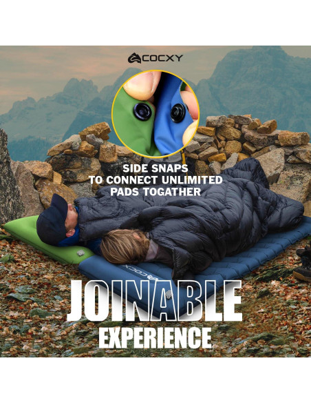 Colchoneta Autoinflable COCXY SB 197x68 cm con Almohada