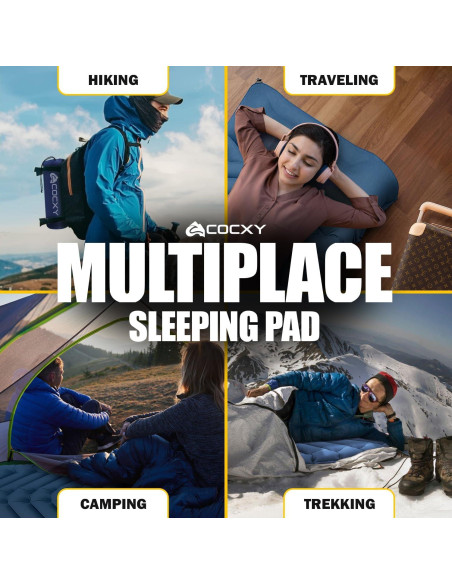 Colchoneta Autoinflable COCXY SB 197x68 cm con Almohada