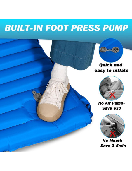 Colchón Inflable Individual OUTSKIRT 10.16 cm con Bomba y Almohada