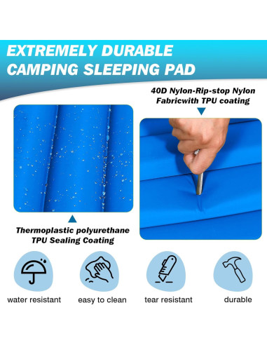 Colchón Inflable Individual OUTSKIRT 10.16 cm con Bomba y Almohada