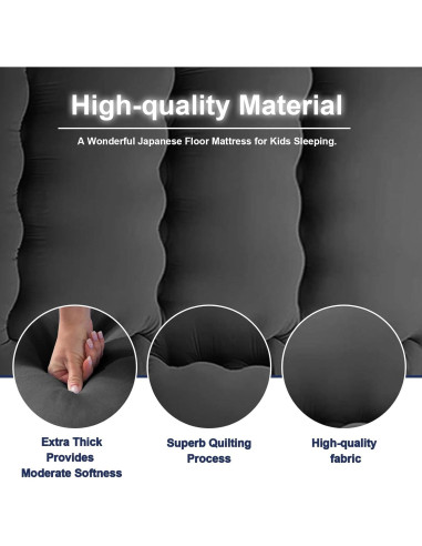 Colchón Futón Japonés DELADOLA Individual Verde 203x91cm