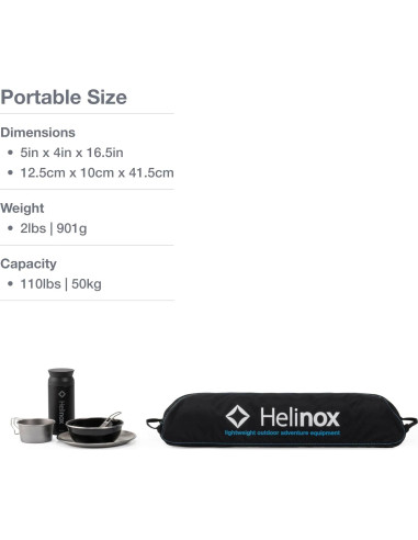 Silla y Mesa Plegable Helinox Sunset para Camping