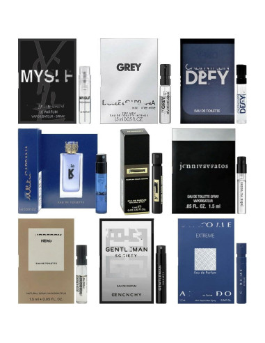 Set de 9 Viales de Muestra de Fragancias para Hombres - Alta Gama