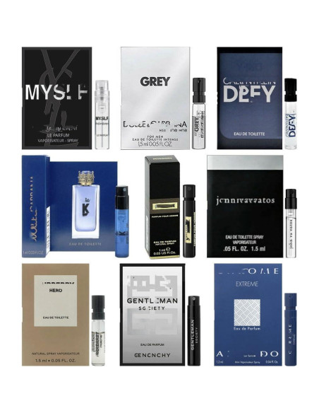 Set de 9 Viales de Muestra de Fragancias para Hombres - Alta Gama