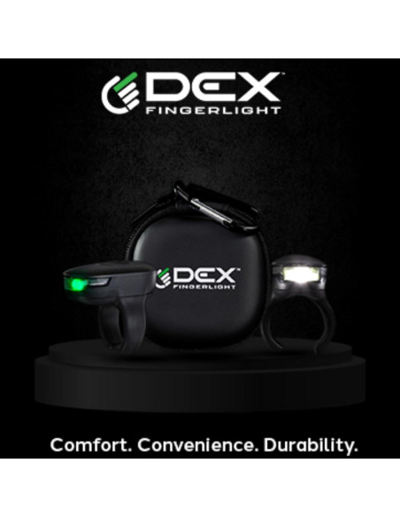Linterna LED DEX FINGERLIGHT recargable IPX7 3 modos luz