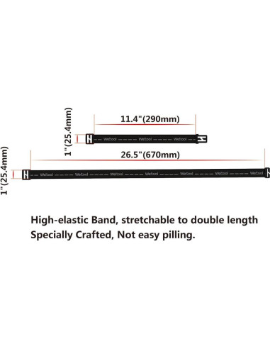 Banda elástica antideslizante Weltool para linternas frontales