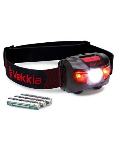 Linterna Frontal LED Vekkia Ultra Brillante IPX6 5 Modos