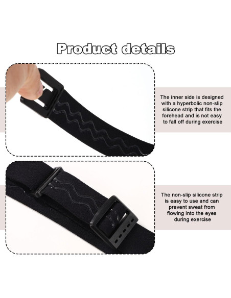 Correa Elástica para Linterna Frontal Tinoaly - Negro