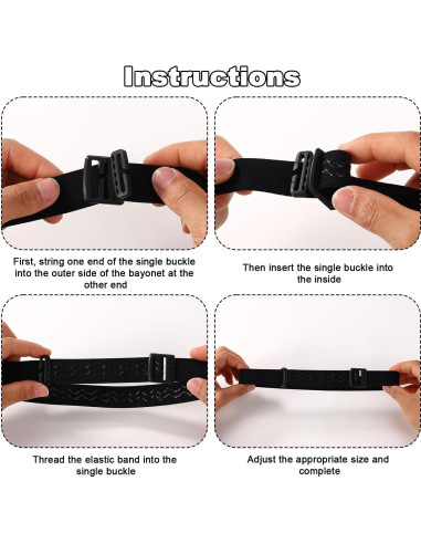 Correa Elástica para Linterna Frontal Tinoaly - Negro