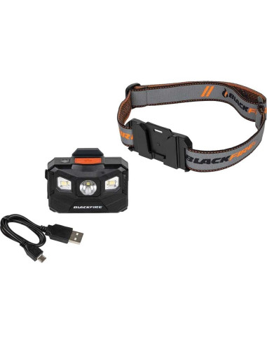 Linterna Frontal LED Recargable Blackfire BBM6048 400 Lúmenes