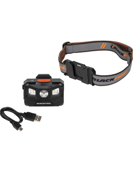 Linterna Frontal LED Recargable Blackfire BBM6048 400 Lúmenes