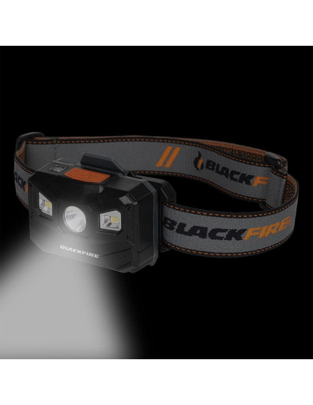 Linterna Frontal LED Recargable Blackfire BBM6048 400 Lúmenes