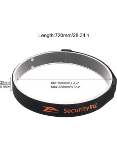 Correa de linterna ajustable SecurityIng 25mm elástica 2