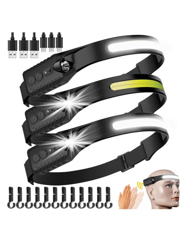 Linterna Frontal Recargable Najiaxiaowu 3 Paquetes 230 LED