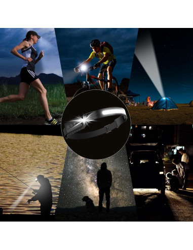 Linterna Frontal Recargable Najiaxiaowu 3 Paquetes 230 LED