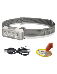 Linterna Frontal Nitecore NU27 600 Lúmenes Recargable USB-C