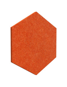 Paneles Acústicos Decorativos Luxor RCLMHEX006 Naranja 6 Piezas
