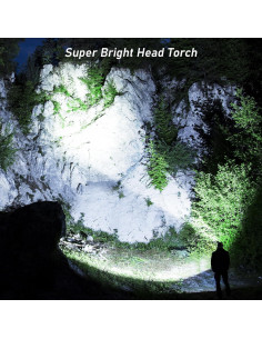 Linterna Frontal LED Blukar K9116 Recargable IPX6 8000L 2