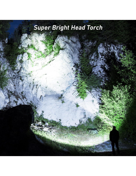 Linterna Frontal LED Blukar K9116 Recargable IPX6 8000L