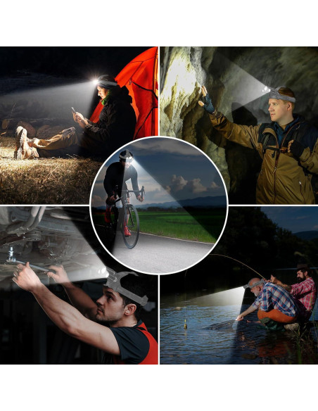 Linterna Frontal LED Blukar K9116 Recargable IPX6 8000L