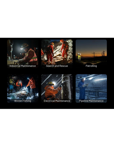 Linterna Frontal Nitecore HU2000 2000 Lúmenes USB-C 113g