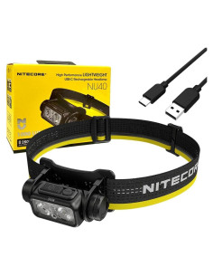 Linterna Frontal Nitecore NU40 Recargable 1000 Lúmenes USB-C