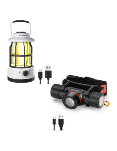 Linterna de Camping LED EverBrite 250 Lúmenes y Frontal 1000 Lúmenes