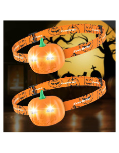 Linterna Frontal LED Halloween EverBrite 2 Modos Naranja