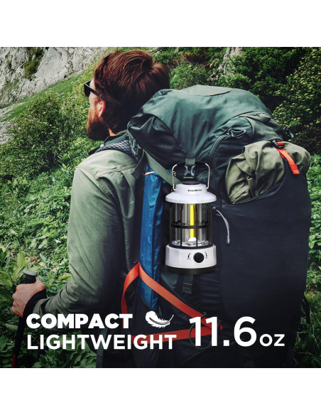 Linterna de Camping LED EverBrite 250 Lúmenes y Frontal 1000 Lúmenes