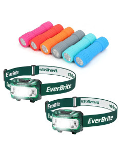 Linternas LED EverBrite 6-Pack y Frontal 2-Pack