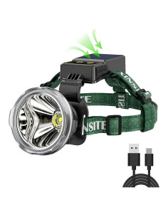 Linterna de Cabeza Recargable BlueYu XST-M60 Solar 90 3 Modos