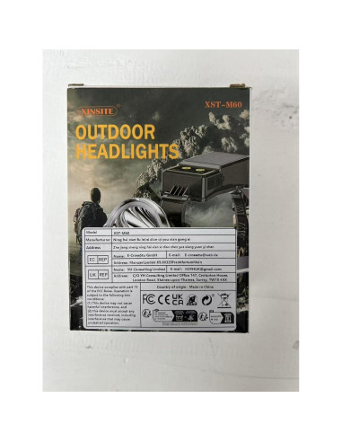 Linterna de Cabeza Recargable BlueYu XST-M60 Solar 90 3 Modos