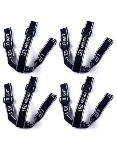 Paquete de 4 bandas de reemplazo ThtRht para linterna frontal