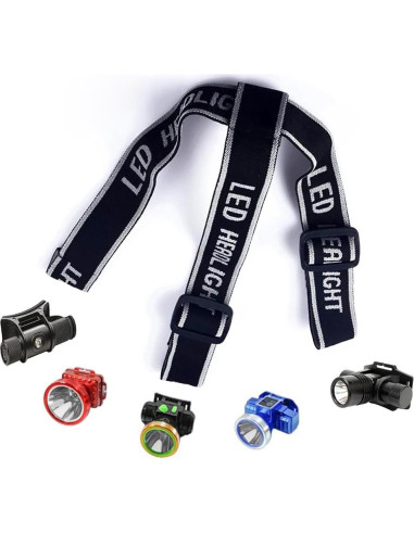 Paquete de 4 bandas de reemplazo ThtRht para linterna frontal