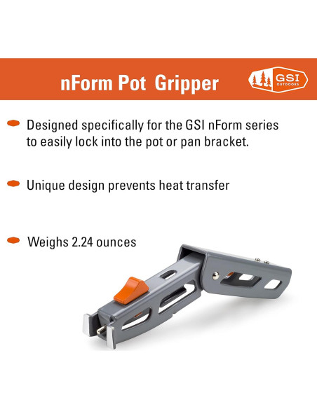 Agarre Plegable para Olla GSI Outdoors nForm Pot Gripper