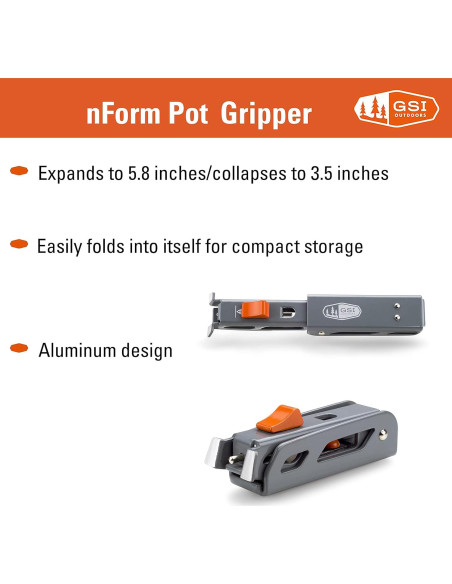 Agarre Plegable para Olla GSI Outdoors nForm Pot Gripper
